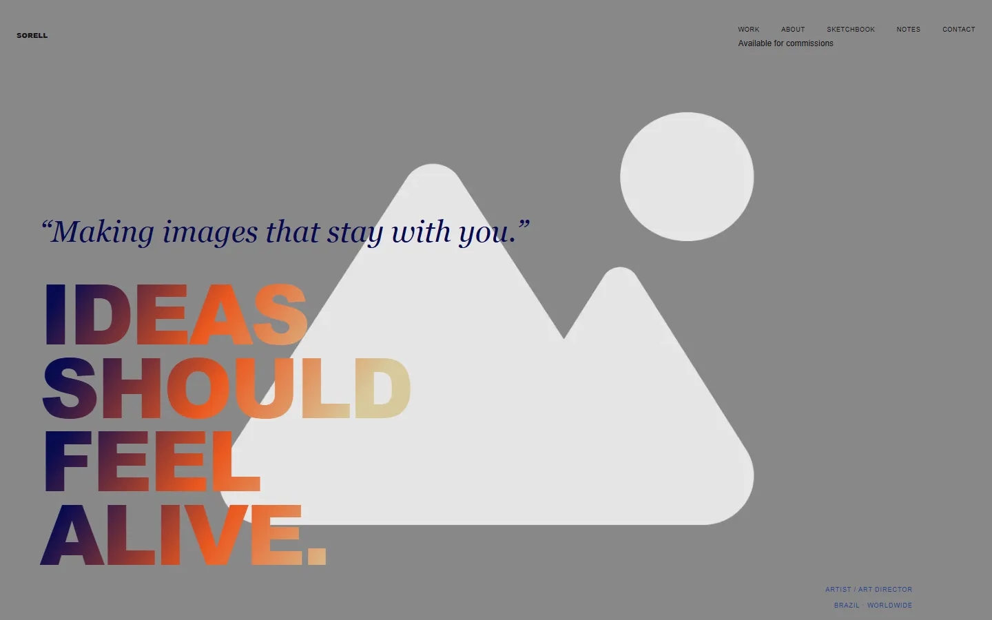 Home page of Demo 06, Art Director