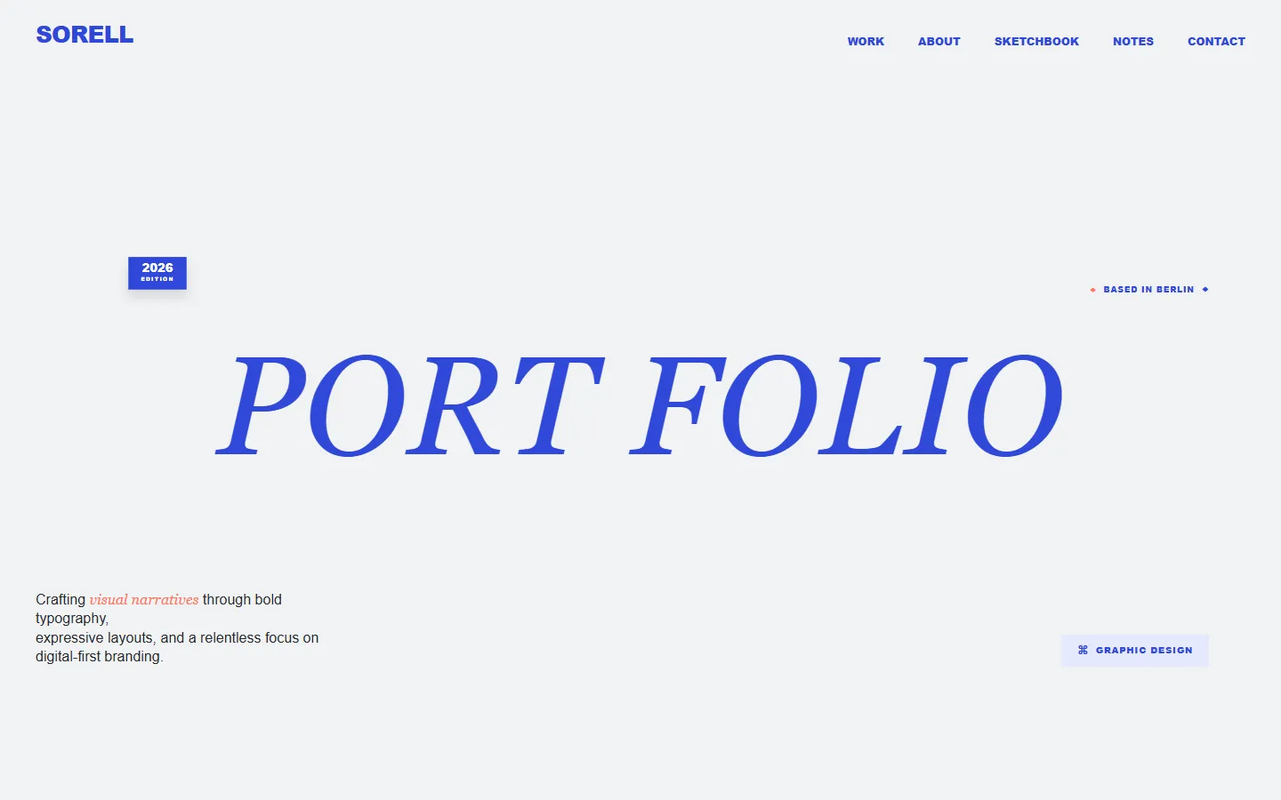 Home page of Demo 09, Graphic Designer