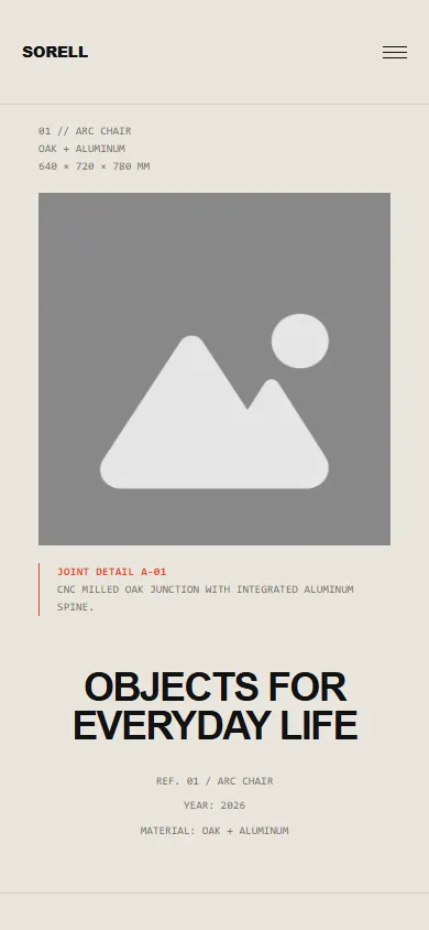Home page of Demo 10, Object Designer, on a phone.